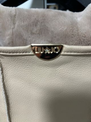 Abrigo reversible mujer beige/marrón