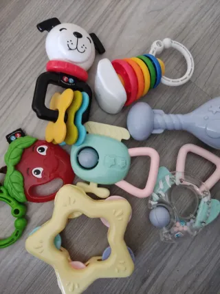 Lote Sonajeros y Mordedores Bebé