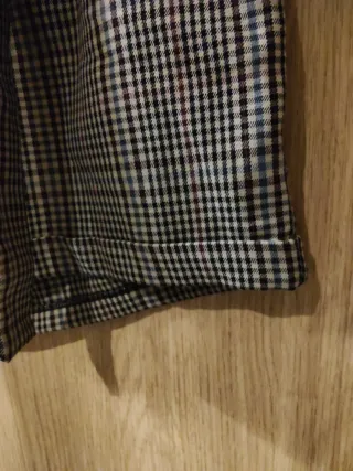 Pantalón corto estampado "príncipe de gales"