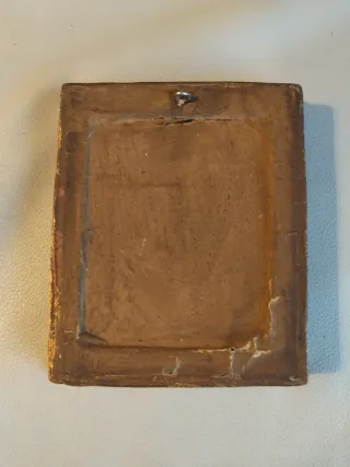 Espejo de madera dorado