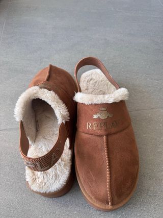 Pantofole Replay Marroni