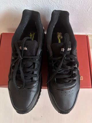 Zapatillas Reebok Talla 38 Cuero Negro Rosa