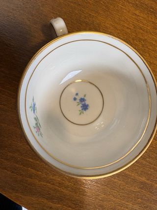 6 Tazas de Café Antiguas con Plato