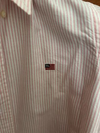 Camisa Polo Ralph Lauren Rayas Rosas