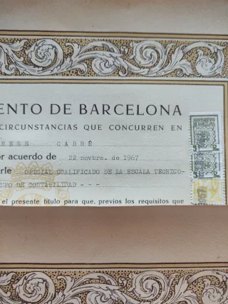 Títulos Ayuntamiento Barcelona