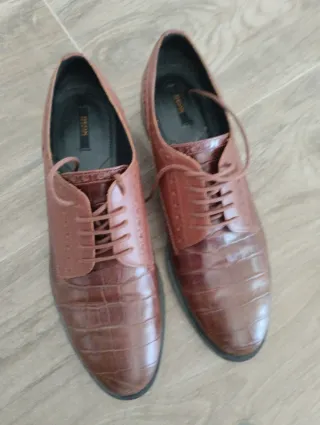 Zapatos Geox Piel Marrón Talla 40