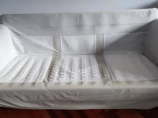 Sofá Ikea 3 plazas ektorp tela beige