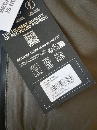 Ecoalf Pasu Verde Talla S - Nuevo con etiquetas