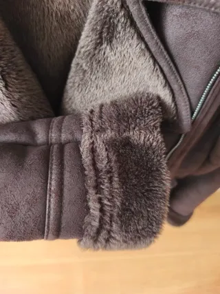 Chaqueta aviador forrada marrón talla 40