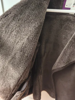 Chaqueta aviador forrada marrón talla 40