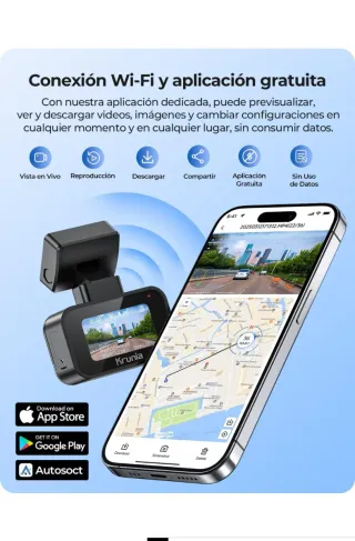 Mini cámara coche Krunia K1