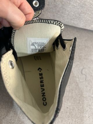 Converse Plataforma Negras Talla 40