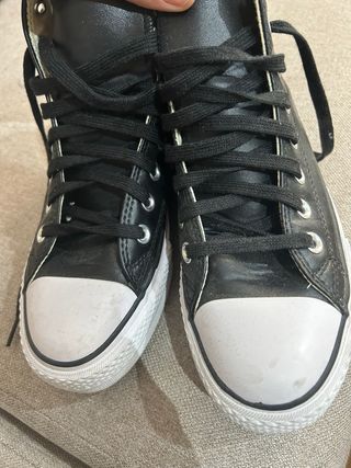 Converse Plataforma Negras Talla 40