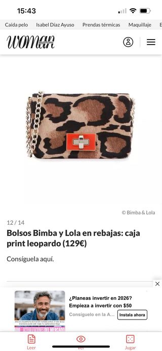 Bolso Bimba y Lola estampado leopardo