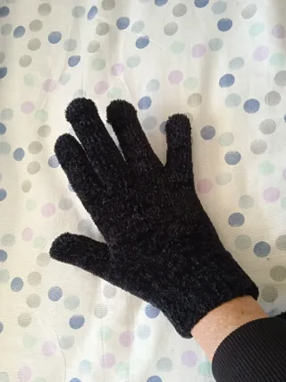 Guantes elásticos negros
