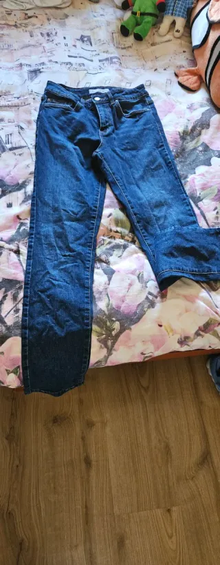 Pantalón vaquero niña azul