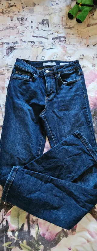 Pantalón vaquero niña azul