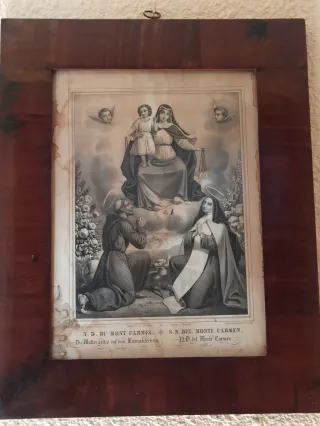 Cuadro religioso N.D. du Mont Carmel