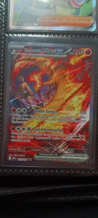 Moltres EX Team Rocket Carta Pokémon