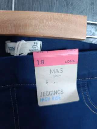 Vaqueros tipo legging azul