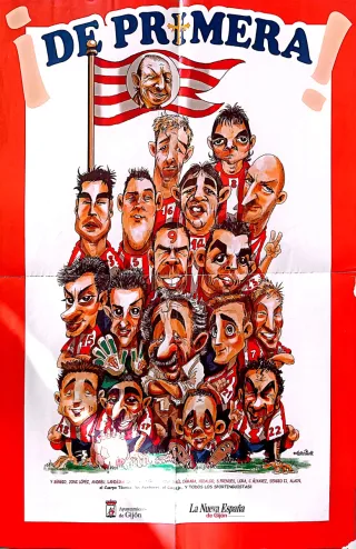 Póster Ascenso Primera Sporting Gijón