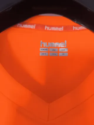 Camiseta Hummel naranja fluor 14/16 XS deporte