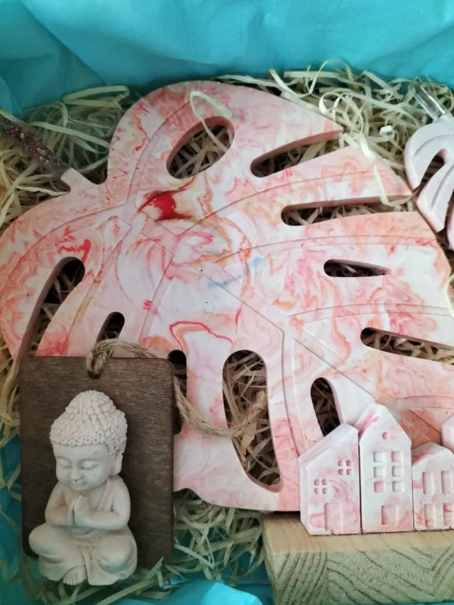 Conjunto Decoración Resina y Madera