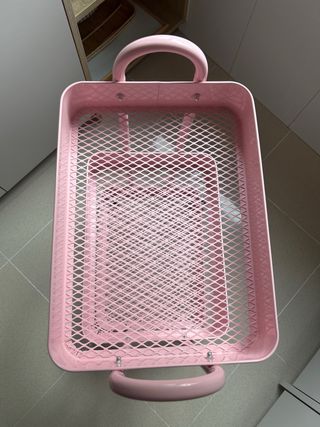 Carro Metálico Rosa 3 Niveles