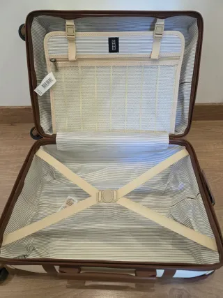 Maleta Vintage Misako Blanca y Marrón