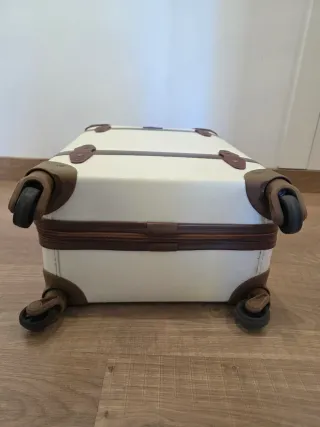 Maleta Vintage Misako Blanca y Marrón