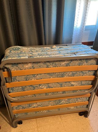 Cama Plegable Metálica con Colchón