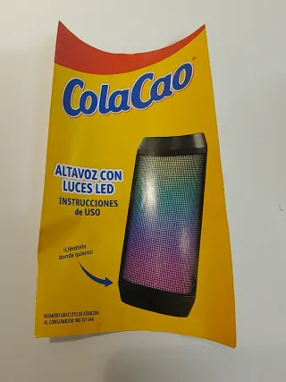 Altavoz Colacao con luces LED