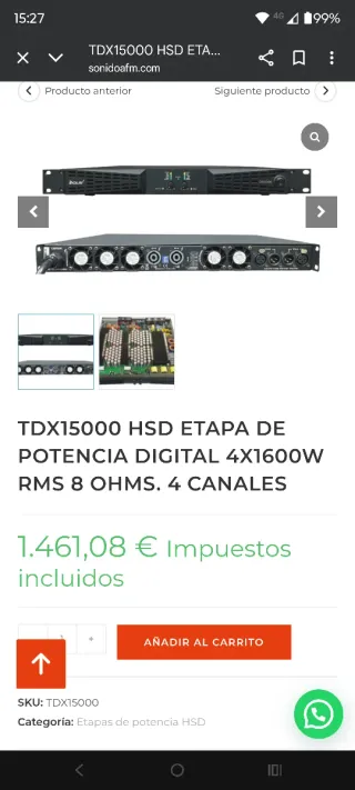 Amplificador de potencia Dolsi 4160