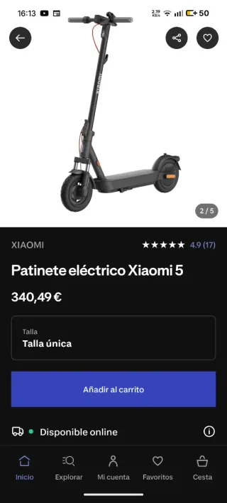 Patinete Eléctrico Xiaomi 5