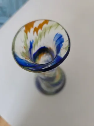 Jarrón de cristal soplado murano