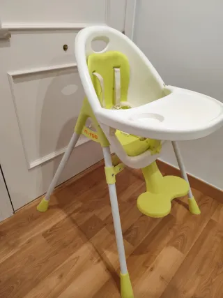 Trona de bebé  NURSE blanca y verde