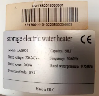 Termo eléctrico Sime 50L