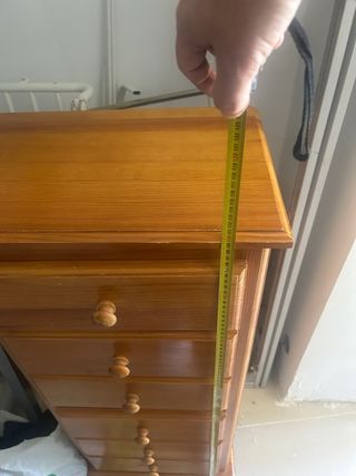Cómoda de madera con 6 cajones