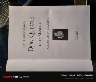 El ingenioso Hidalgo Don Quijote de la Mancha