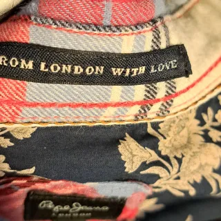 Camicia scozzese Pepe Jeans London cotone