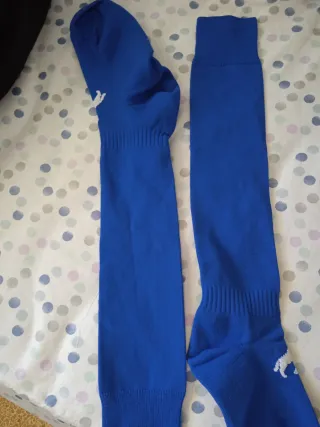 Calcetines deportivos largos azules