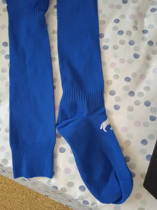Calcetines deportivos largos azules