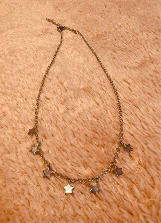 Collar Brandy Melville estrellas plateado