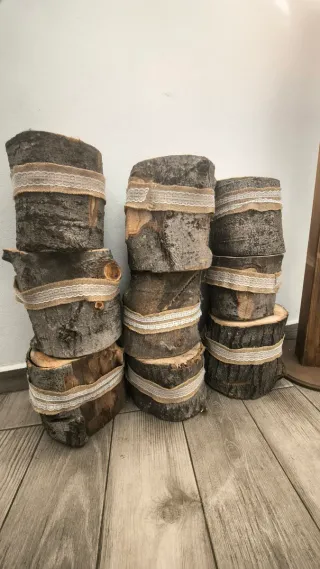 Troncos decorativos rústicos