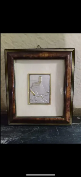 Quadretto oro e argento nuovo