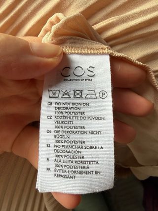 Blusa Cos Talla XS Rosa Beige