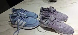 2 Pares Zapatillas Deportivas Adidas Azul/Gris