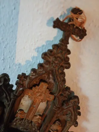 Ex Voto Religioso Croce con Santi