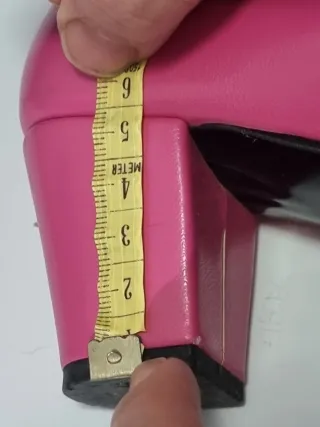 Zapatos Flamenca Tacon Rosa fucsia