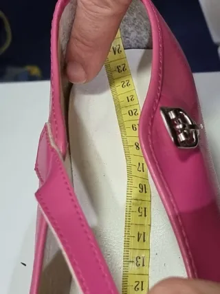 Zapatos Flamenca Tacon Rosa fucsia